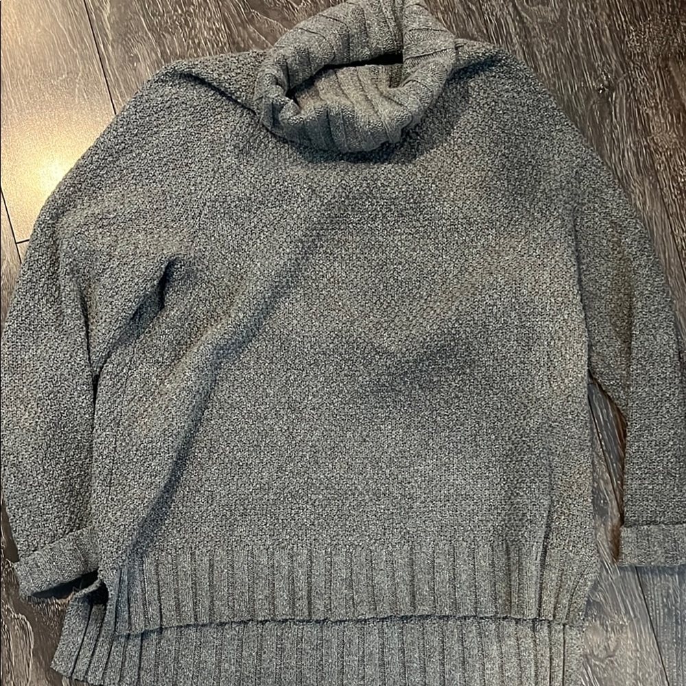 Patagonia Gray Cowl Neck Sweater